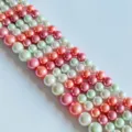 Cuentas de Perlas de Concha Coloridas DIY Pulsera Hecha a Mano Collar Accesorios Joyería Multicolor - Color Mixto 04
