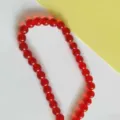 Red translucent round glass beads strand for DIY handmade jewelry necklace bracelet accessories - Red (Transparent)