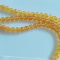 Hochwertige gelbe, halbtransparente Chalcedon-Rundperlen für DIY-Schmuckherstellung - 6mm / Orangegelb