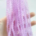 Hochwertige lavendelfarbene Chalcedon-Rundperlen für die handgefertigte Schmuckherstellung - 6mm / Rosa-Lila