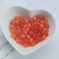 6mm half-drilled round loose beads, natural crystal agate cat's eye DIY jewelry making accessories. - Red Cat Eye (Synthetic)