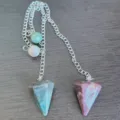 Natuurlijke kristallen kegel slingers hangende facet geslepen zeshoekige edelsteen sieraden. - Klein (16*15 mm) / Indiase Agaat