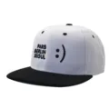 Classic white black snapback baseball hat streetwear hip hop embroidered cap for men - Adjustable / Style 7
