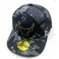 Casquette de baseball camouflage printemps été broderie taureau visière plate hip hop - Réglable / Style 3