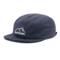 Japanischer Workwear 5-Panel Baseballcap, dunkelblaue Kappe mit kurzen Schirm und Stickerei. - Marineblau