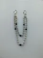 Close-up detail of 12mm sparkling rhinestone disco ball chain with silver lobster clasps - Style 11