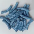 45mm blaue voll strass ton gebogene rohr perlen fuer diy armband halskette schmuck - 4