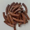 Braune Strass gebogene Röhrenperlen für DIY Schmuckherstellung Halskette Armband Zubehör. - 7