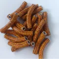 Orange Strass gebogene Röhren Perlen DIY Armband Halskette Schmuckherstellung Zubehör - 11