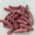 Rosa Strass gebogene Röhre Perle Detail, perfekte DIY Armband Halskette Schmuck Zubehör Teile. - Fuchsia