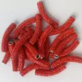Rote Strass gebogene Röhre lose Perlen Detailaufnahme, ideal für Armbänder und Ketten. - 21