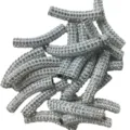45mm gebogene Strass Perlen Rohren fur DIY Handarbeit Armband Halskette Schmuck - 1
