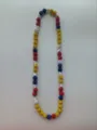 Colorful 12mm rhinestone clay bead Shamballa elastic necklace with star spacers - Star Spacer Multi-Color