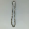 Sparkly rhinestone disco ball bead necklace detailed view showing crystal pave texture - 10mm Beads / Style 5