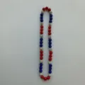 Detailed view of colorful rhinestone Shamballa beads necklace showcasing sparkling crystal texture. - 10mm Beads / Style 7