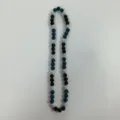 Shamballa rhinestone bead necklace with elastic cord, colorful crystal clay balls for hip-hop. - 10mm Beads, Approx 56 Beads, 54cm(21.25inch), 5 Rows / Style 10