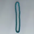 Blue rhinestone clay bead necklace detail, sparkling crystal ball strand for DIY jewelry. - 10mm Beads, Approx 56 Beads, 54cm(21.25inch), 5 Rows / Bright Blue (20)