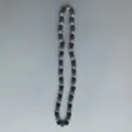 Detailed shot of sparkling Shamballa rhinestone bead necklace closeup showcasing exquisite design. - 10mm Beads, Approx 56 Beads, 54cm(21.25inch), 5 Rows / Alternating Dark and Light Colors (23)