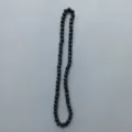 Black Shamballa rhinestone clay bead necklace, sparkling crystal ball design for women. - 10mm Beads, Approx 56 Beads, 54cm(21.25inch), 5 Rows / Black (26)