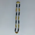 Multi-color shamballa rhinestone beaded necklace detail view, sparkle clay disco ball jewelry - Shamballa Style Necklace (27) / 10mm 5 Rows Rhinestones (Approx. 56 Pcs/54cm) / Gold Silver Black Patchwork