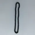 Detail shot of black rhinestone clay bead strand accessory showing texture and sparkle quality. - 10mm Beads, Approx 56 Beads, 54cm(21.25inch), 5 Rows / Black
