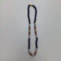Detail shot of Shamballa style rhinestone beaded necklace with purple and bronze sparkling beads. - 10mm Beads, Approx 56 Beads, 54cm (21.25inch), 6 Rows of Rhinestones / Style 34
