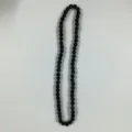 Close-up detail of black rhinestone clay disco ball beads string, accessory product part. - Black Shamballa Rhinestone Bead Style (69) / 10mm 5 Rows (Approx. 56 Beads/54cm) / Black