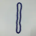 Detailed view of blue sparkling shamballa disco ball bead necklace strand for stylish jewelry. - Dark Blue Shamballa Clay Rhinestone Style (71) / 10mm 5 Rows (Approx. 56 Beads/54cm) / Dark Blue