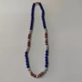 Detail view of colorful crystal rhinestone clay ball beaded shamballa necklace, chic jewelry piece. - 10mm Beads, Approx 56 Beads, 54cm (21.25in), 5 Rows / Color 107