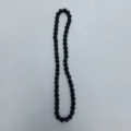 Black pave crystal clay bead strand jewelry necklace for DIY crafting and accessory making - 10mm Beads, Approx 56 Beads, 54cm(21.25inch), 5 Rows / 111