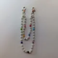 Double layer rhinestone pants chain hip hop waist chain with shamballa clay beads accessory - Style 36