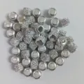 Silber Strass Abstandhalter Perlen Stueck Metall Kristall Schmuckherstellung Zubehoer - 4 Reihen / Weiß