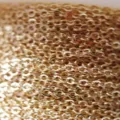 αλυσίδα επίπεδη επιχρυσωμένη 14k χύμα για DIY κοσμήματα κατασκευή αξεσουάρ λεπτή λαμπερή - Χρυσό