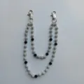 Black white double layer rhinestone disco ball pant chain hip hop waist chain variant model. - 10mm 5-Row Rhinestone Disco Balls / Style 38