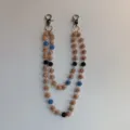 Double layer Shamballa rhinestone disco ball pants chain waist chain hip hop accessory - Style 44