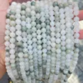 Natürliche weiße und grüne Chalcedon-Jade-Loseperlen für DIY-Schmuckherstellung. - 4mm (ca. 90 Stk.) / Natürliche Tianshan Grüne Jade