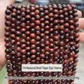 7A Grade Natural Red Tiger Eye round gemstone beads for DIY jewelry making projects - 10mm (37 Pieces/String) / 7A Natural Red Tiger Eye