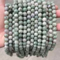Natural light green and purple mottled jade beads on strands for jewelry making - 4mm (Approx 90 Pcs) / Natural Jixiang Jade