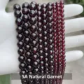 Verschiedene Größen von 5A natürlichen dunkelroten Granat-Rundperlen für DIY-Schmuck - 4mm (ca. 90 Stk.) / 5A Natürlicher Granat