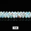 Natursteinperlen aus Larimar 1A Qualität hellblau rund für DIY Schmuckherstellung - 4mm (ca. 90 Stk.) / 1A Natürlicher Larimar