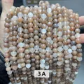 Natürliche 3A-Sonnenstein und Mondstein lose Rundperlen für DIY-Schmuckherstellung - 6mm (ca. 60 Stk.) / 3A Natürlicher Mondstein Mix