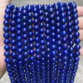 Natürliche tiefblaue Lapislazuli lose Rundperlen für DIY Schmuck und Armbänder - 4mm (ca. 90 Stk.) / Natürlicher Lapislazuli (Qualität 7A)
