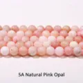 High quality 5A grade natural pink opal round loose beads for DIY jewelry making craft - 10mm (Approx 37 Beads) / 5A Natural Pink Opal