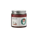 Candela profumata di Natale in barattolo di vetro con coperchio in metallo e festa. - Candela profumata - Rosa rossa di Natale (Rosa oud)