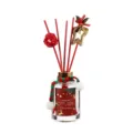 Set diffusore di aromi natalizio con bastoncini rossi, etichetta festiva e decorazioni. - Diffusore di oli essenziali - Fresia cena stellata (Fresia)