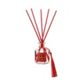 New year limited reed diffuser set with red sticks and tassel for home festive room decor. - Koi Blessed Tassel Style (Perfect Peach)