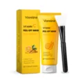 VIARELINE Mascarilla Facial Peel-Off de Vitamina C y Cúrcuma 120g con brocha para poros. - 120G+Cepillo