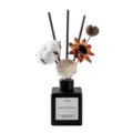 Difusor de aroma negro con flores secas varillas ambientador para el hogar decoración. - Té blanco Westin