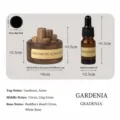 Holz Aromatherapie Diffusor Set mit 10ml Ätherischem Öl Raumduft Dekoration - 10 ml Ätherisches Öl-Set - Weiße Gardenie