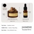 Holz Duftdiffusor Set mit 10ml Duftöl, Jasmin Duft, ideal für Zuhause, Schlafzimmer und Auto. - 10ml Ätherisches Öl Set - Jasmin